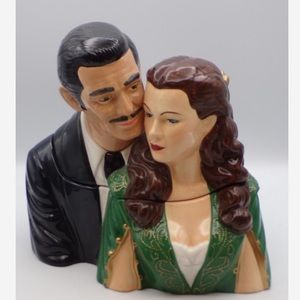Very rare! GONE WITH THE WIND COOKIE JAR Rhett Scarlett Dressing table 1081/2500